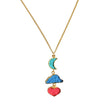 Collar Corbatín Tríptico Charms