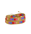 Pulsera doble vuelta cuadros