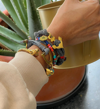 Pulsera Ancla Gris Oscuro