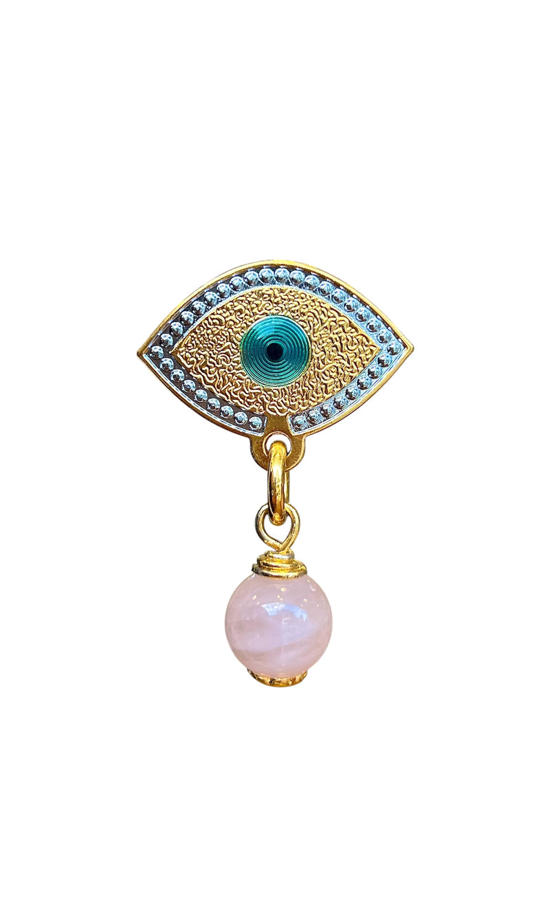 Zarcillo Lucky Rose Quartz