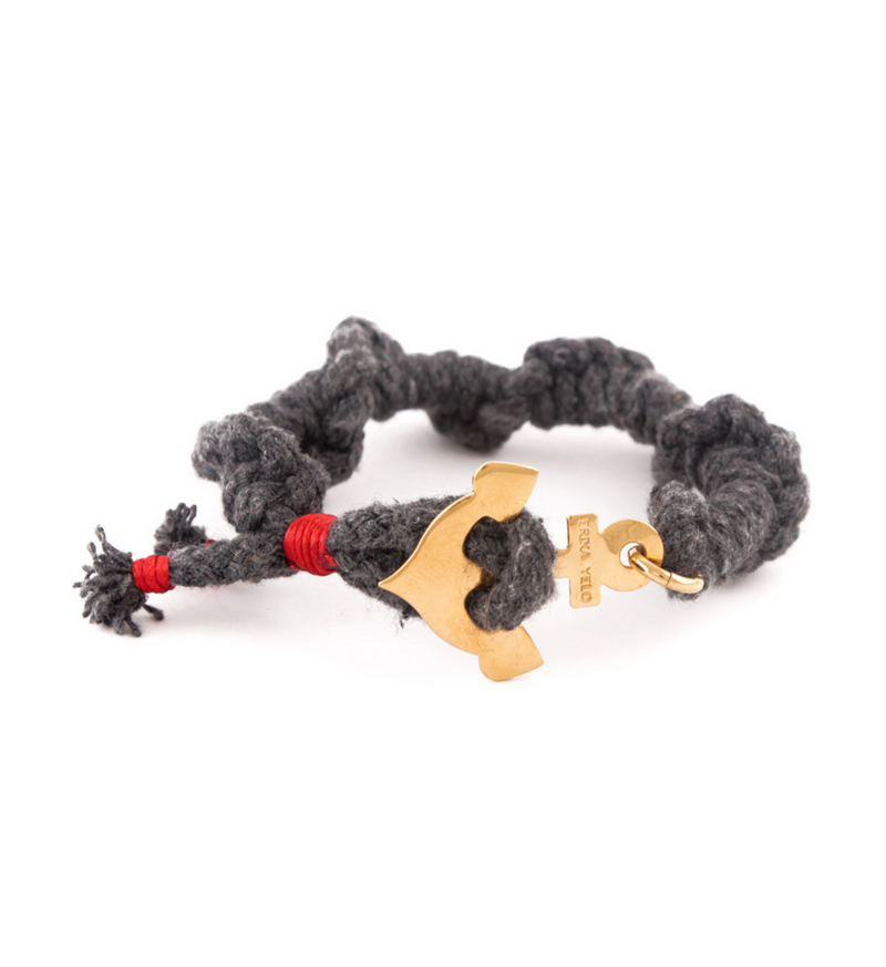 Pulsera Ancla Gris Oscuro - Aprilis Online