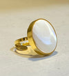 Anillo Redondo Con Madre Perla
