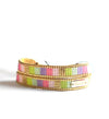 Pulsera doble vuelta cuadros