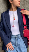 Collar Corbatín Tríptico Charms