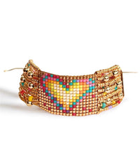 Pulsera corazón con separaciones