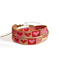 Pulsera doble vuelta Corazones