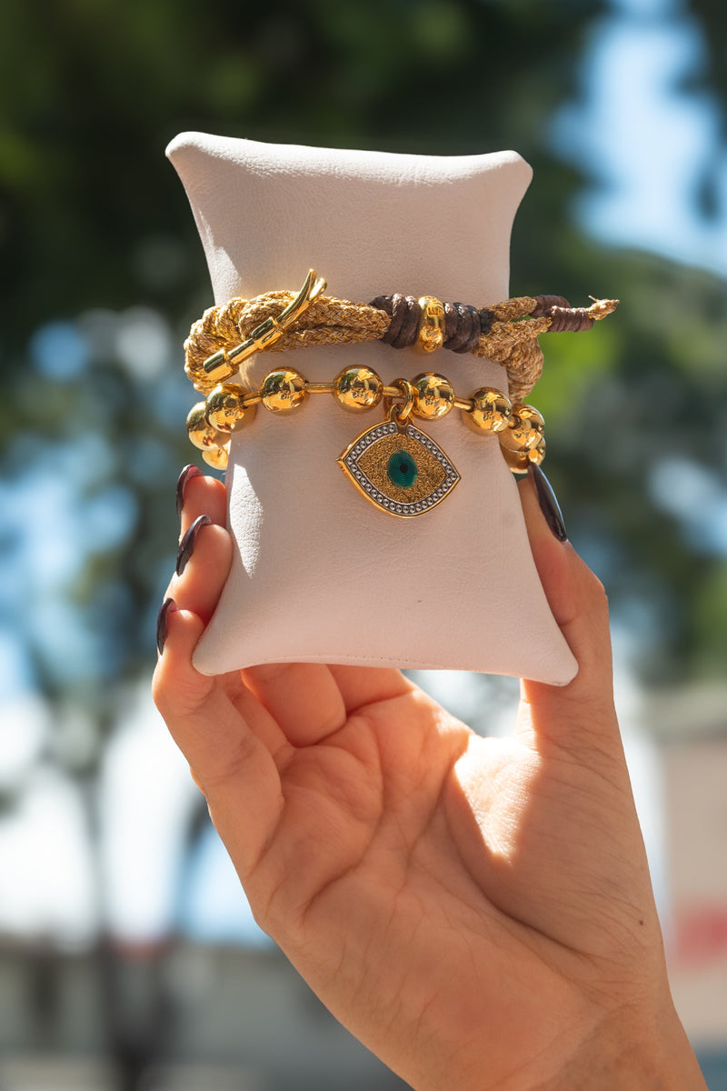 Pulsera Militar 10mm Lucky Eye - Aprilis Online