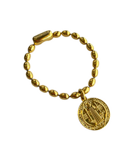 Pulsera Militar Ovalada 6.0mm San Benito Abad