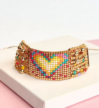 Pulsera corazón con separaciones